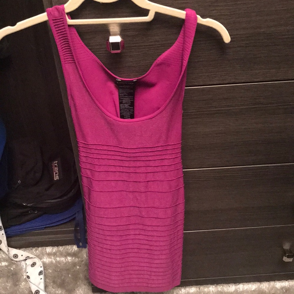 Bebe purple bandage dress